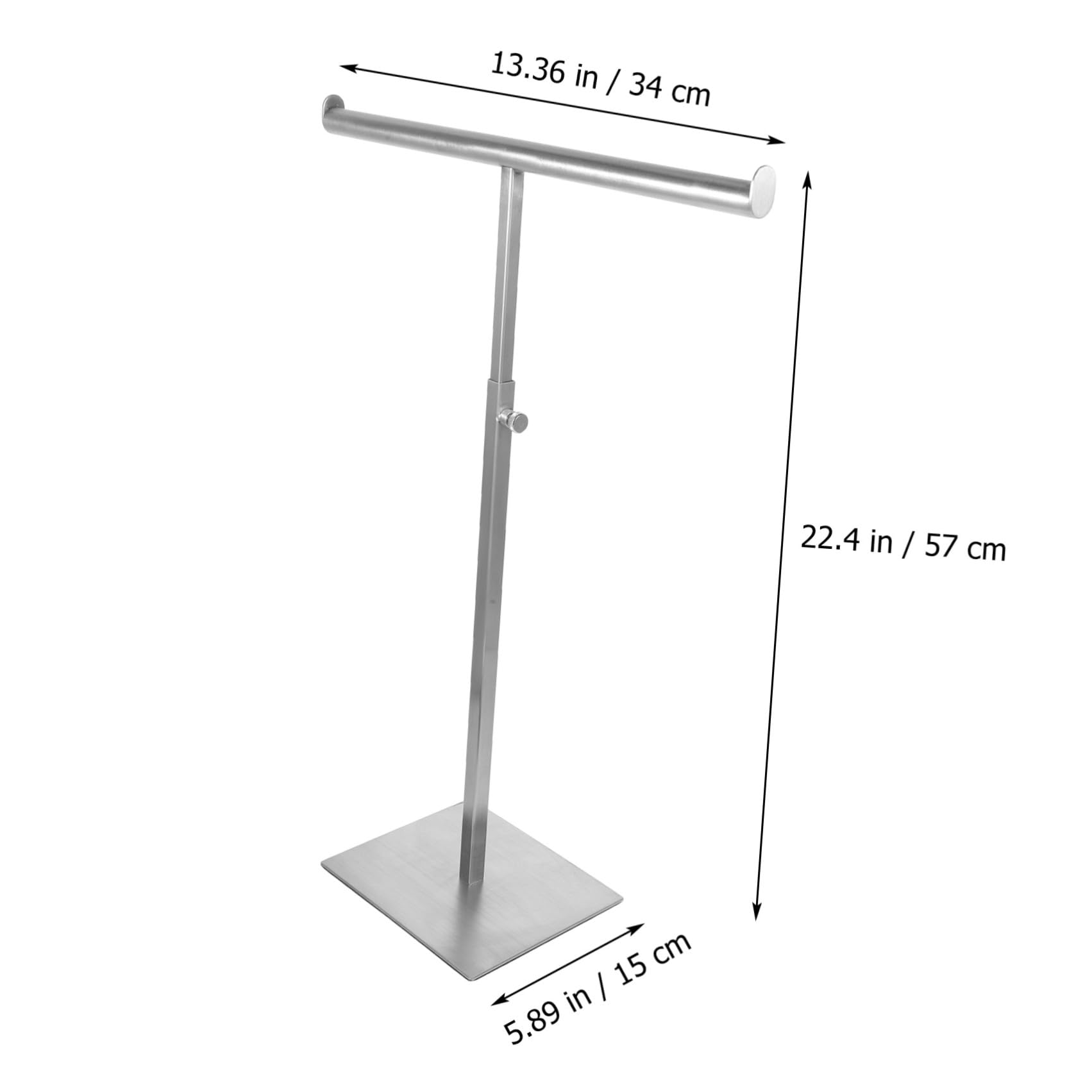 Percha Resistente Bolsos Colgar Plata o Acero para Inoxidable de Ahorro Altura Ajustable , Soporte y Espacio para Armario Centro Comercial
