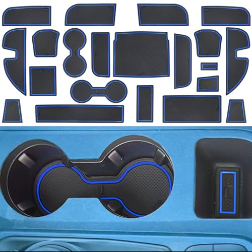 Tapete para Consola Ford Maverick 2022-2025 Azul miniatura 1