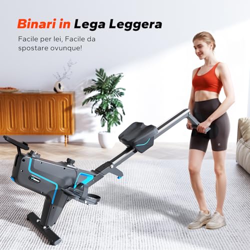 MERACH Máquina de Remo Plegable para Casa con App Exclusiva, 16 Niveles de Resistencia, Sistema Magnético Silencioso, Fácil de Montar, la Primera Opción para Fitness en Casa, MAX 158 KG - Imagen 6