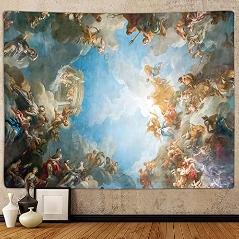 Sanzugh Retro Tapestry with Greek Mythology Design Cover