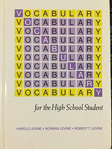 Vocabulary for the High School Student 1567650155 Book Cover