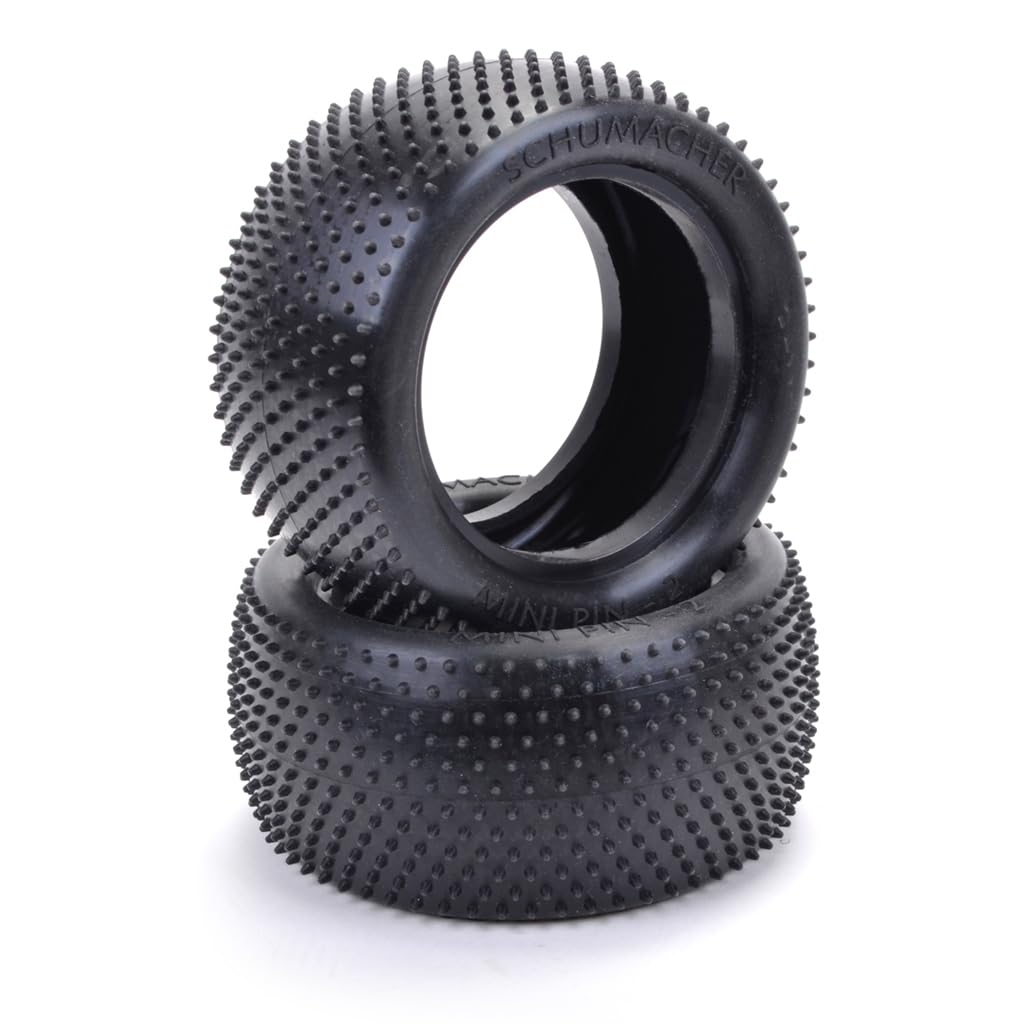 Schumacher Racing "Mini Pin 2" 2.2 1/10 Buggy Rear Tire (2) (Yellow)