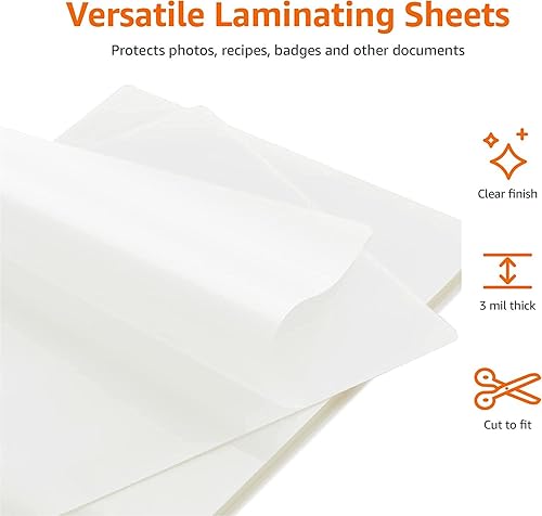 Miniatura 3 de Bolsas de laminado de letras de 9 x 11.5 pulgadas, bolsas de letras de 3 mil, protege tu papel importante, bolsas de laminado de sellado térmico - 9