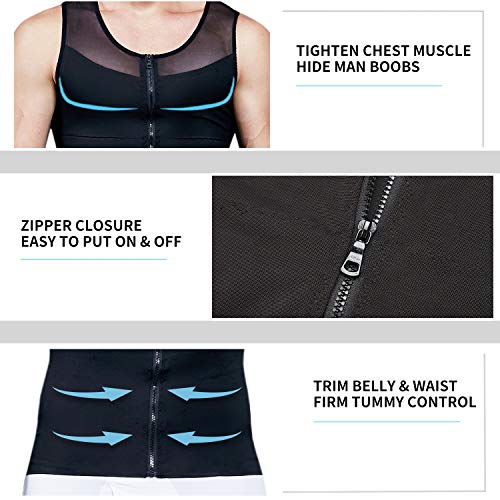 MISS MOLY Compression Shirts for Men to Hide Gynecomastia Moobs Slimming Body Shaper Vest Abs Tank Top Undershirt2