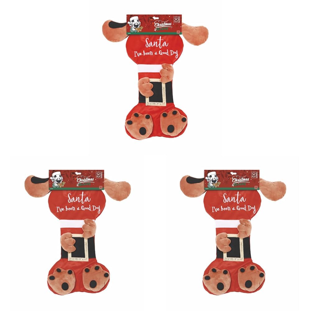 M-Pets Christmas Stocking Doggy Köpek Oyuncağı (3 paketi)