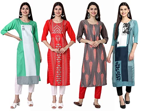 Image of Women's Crepe Straight Kurta