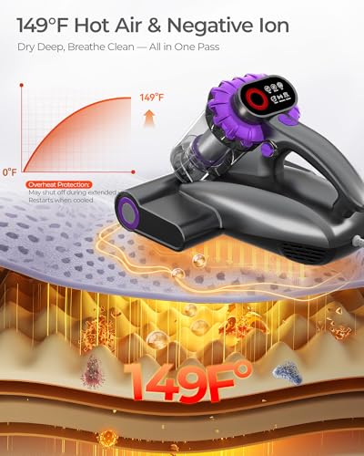 Image of Mayking Pro Mattress Vacuum Cleaner with Dust Detection, Model MV03