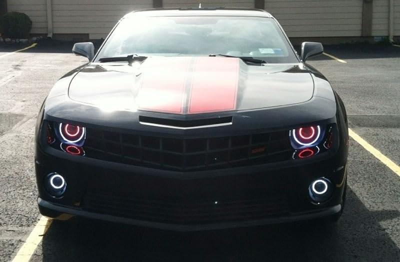 Kit LED Halo Ojo Ángel Xenón Blanco Camaro 2010-2015 miniatura 3