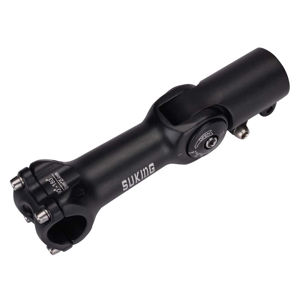 CYSKY Potence réglable de 0 à 90 degrés de 25,4 cm de 100 mm de diamètre pour VTT, vélo de route, BMX, vélo de ville