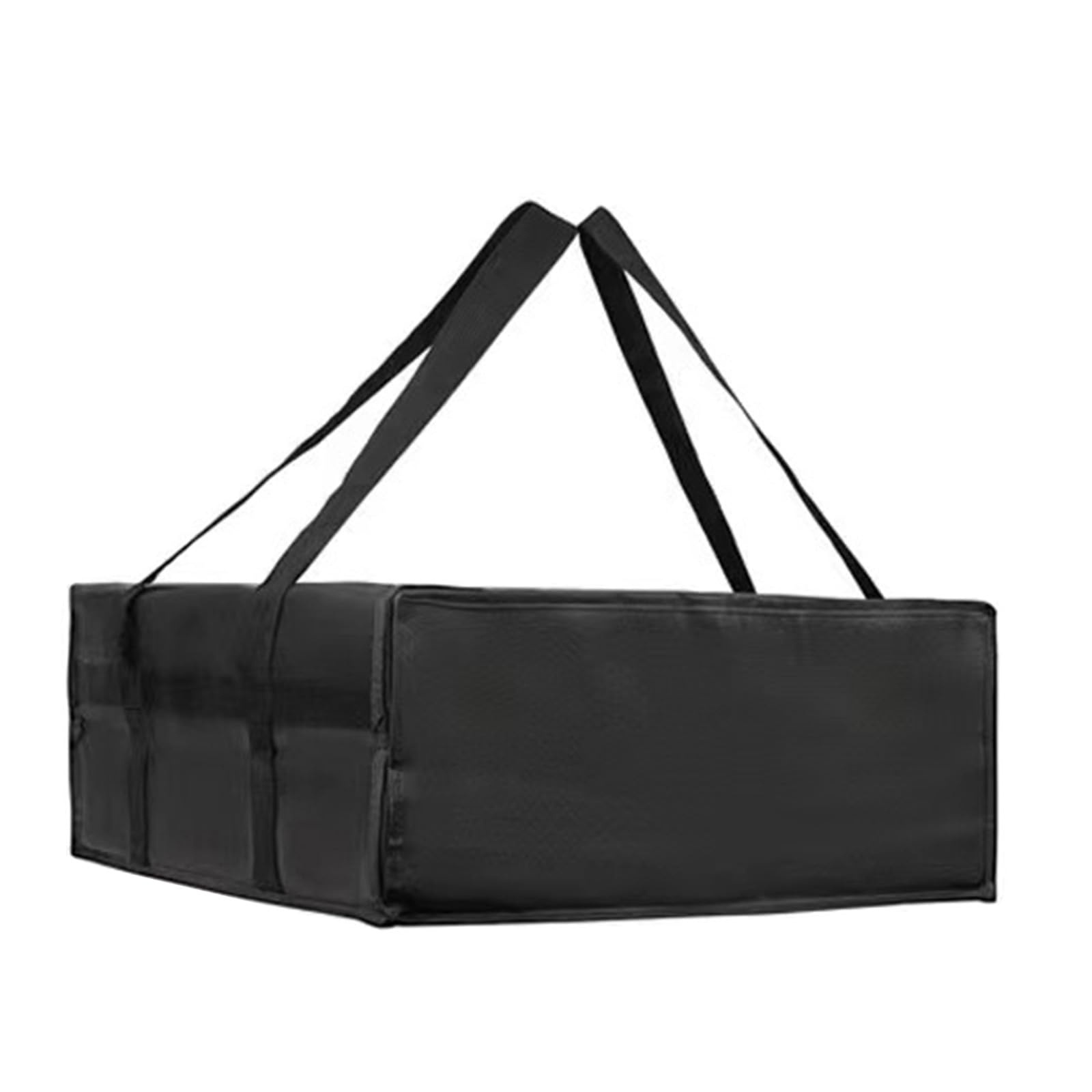 Xjdzineq Nonwoven Fabric Foldable Thermal Bags Insulated Pizza Bag with Zippered Closure for Efficient Heat Retention Grocery Bag