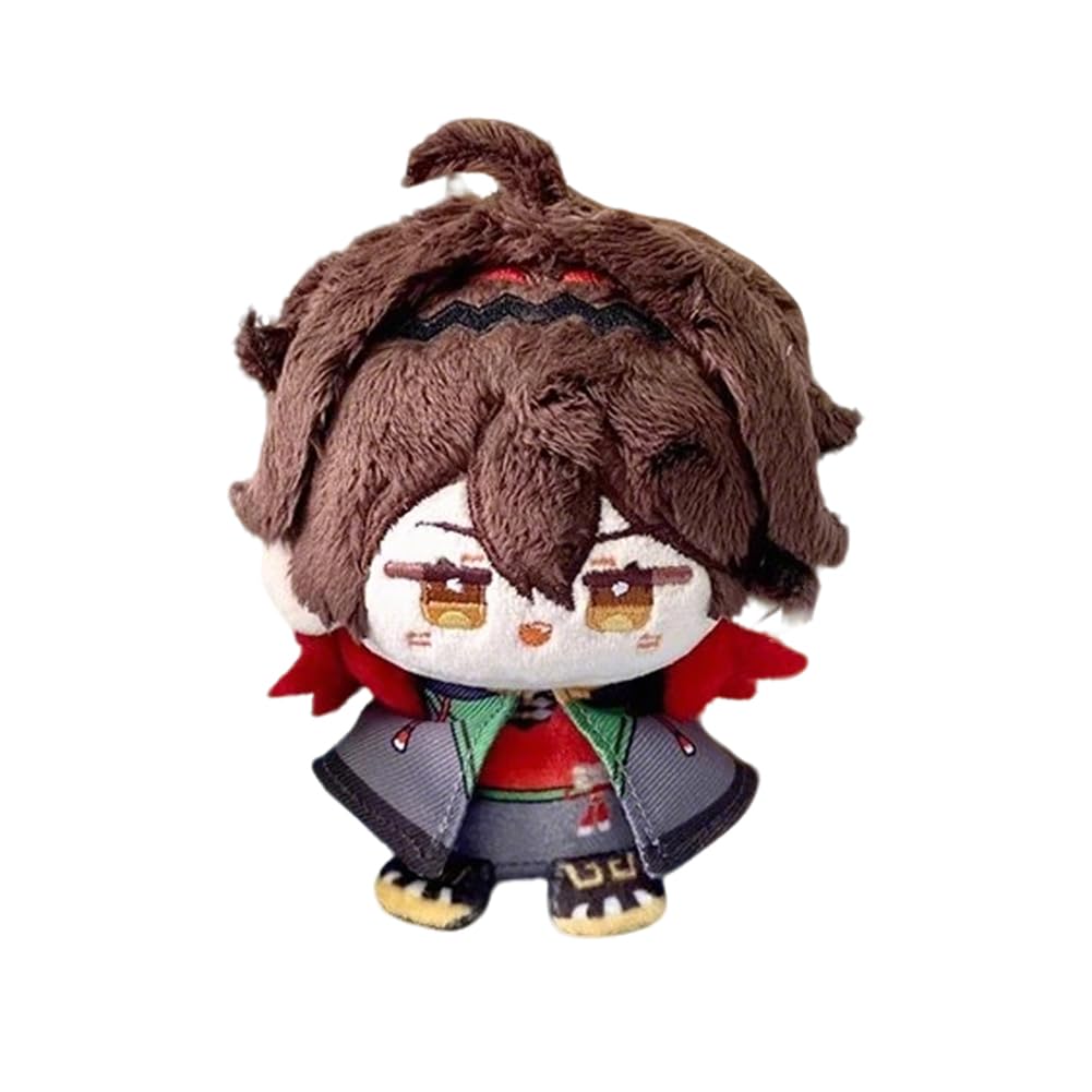 Jilijia Anime Figure Yip Gaming Plush Pillow Soft Stuffed Cute Raiden Ei Cartoon Keychain Pendent Backpack Decoration Collectible for Fans 12cm
