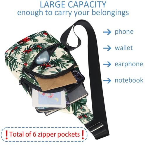 Sac à dos Candy Christmas 1 Sling multicolore compact pour les fêtes - 6