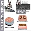 Hifrenchies Healthy Slow Feeding Dog Bowl for French Bulldog -Slow Feeder Dog Bowl No Chocking Dog Cat Food Water Bowl with Four-Leaf Clover Pattern (Pink)