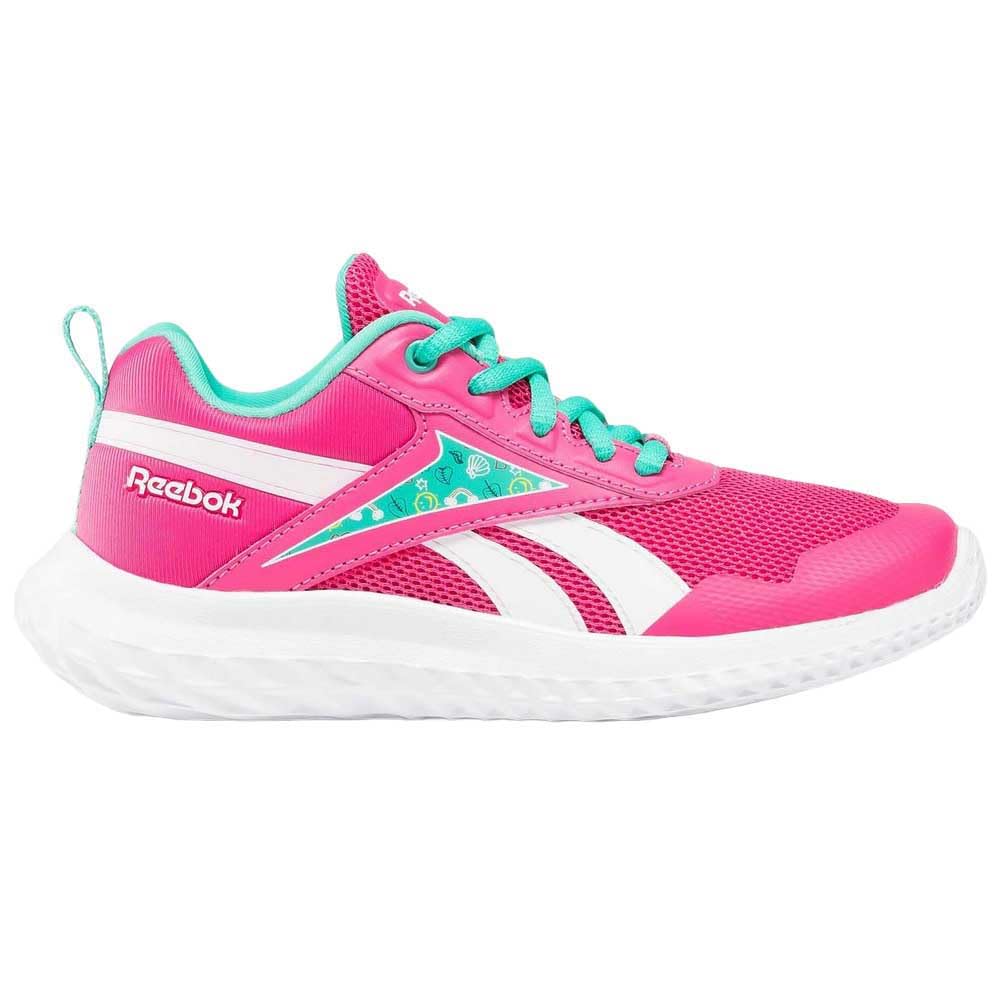 Reebok Rush Runner 5.0 BOLDPINK/UNLEASHEDGREEN/White Female Running Shoes