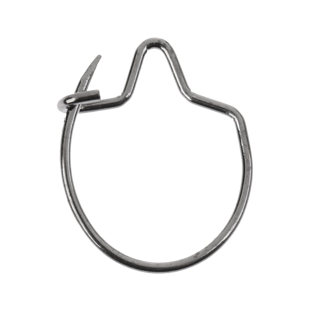 10 Set 50 Stück Karpfenangeln Maden Clips Köder Ring Rigs Tackle für Angelhaken S