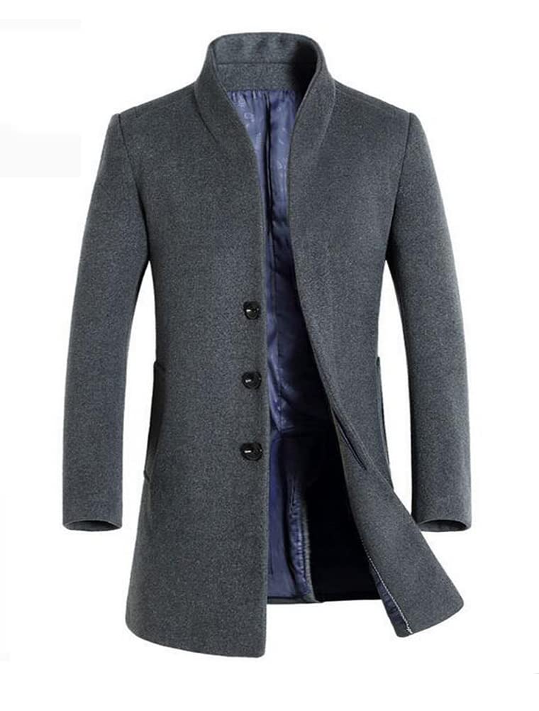 Vogstyle Uomo Sottile Caloroso Cappotto Invernale di Lana(XS-XL)
