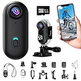 YCCNIU Cámara de Acción WiFi 4K, Cámara para Casco de Moto con Soportes Magnéticos y Múltiples Soportes de Montaje