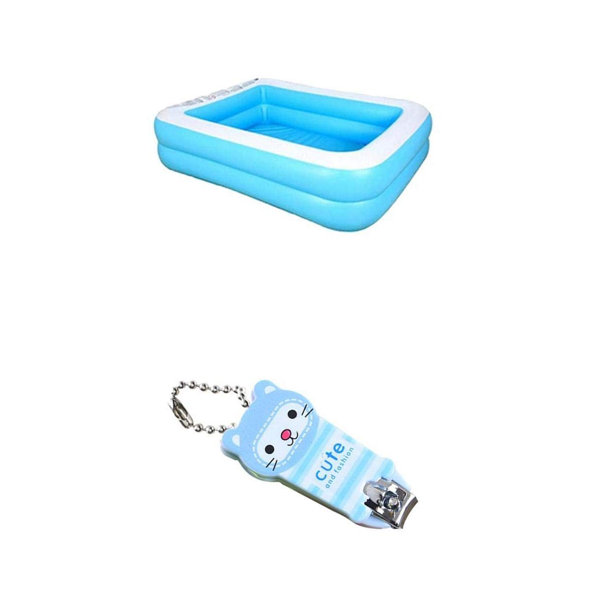 MERISHOPP Inflatable Pool Blow up Kids Swimming Bathing Play Pools 128x85cm| Home Décor | Kitchen Tools-picture-24