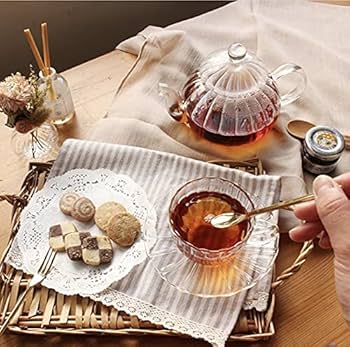 Amazon | Siroppu ガラス ティーポット 透明 耐熱ガラス 茶こし