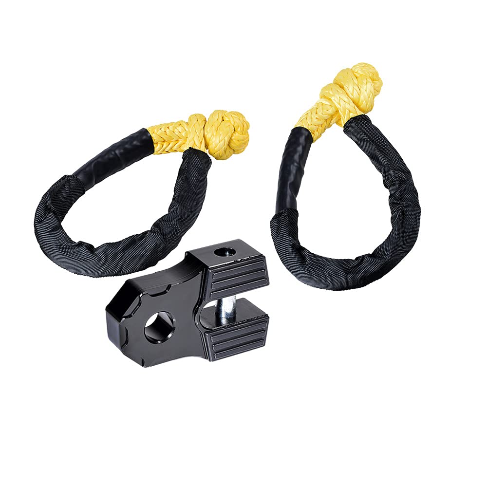VEVOR 3/4 D-Ring Shackle, 2 Pack Alloy Steel Shackles 62832 lbs (28.5 Ton) Break Strength with