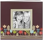 Pioneer Photo Albums 20 Page Designer Printed Raised Frame Garden Cover Scrapbook for 8 by 8-Inch Pages