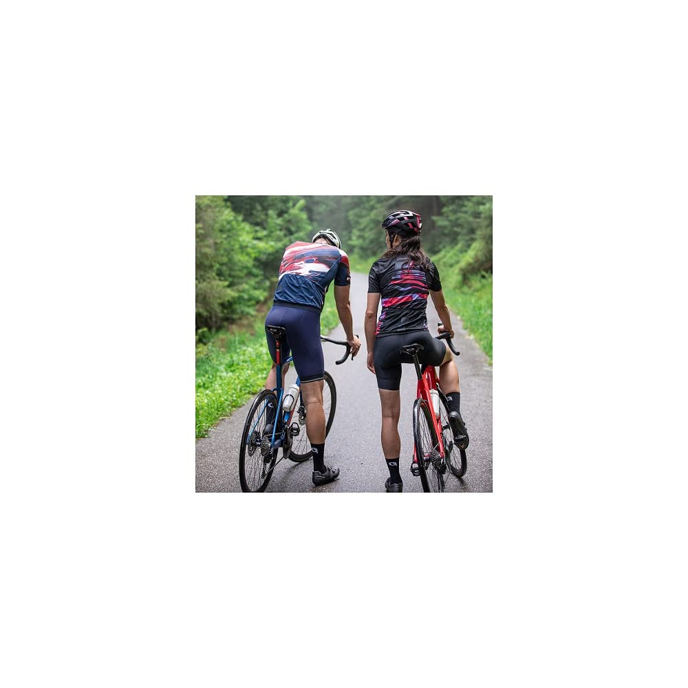 Gonso SQlab GO Bib W, Kurze Damen Träger-Radhose, Tights mit ergonomischem SQlab Sitzpolster, Innovative Schnittführung ohne Seitennaht, Enganliegende Passform