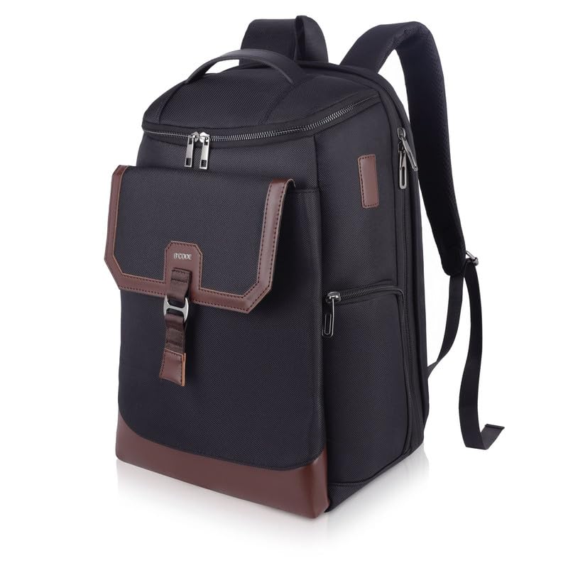 Image of B'CODE Laptop Backpack for Men & Women | Expandable Office Bag Fits 15.6 Inch Laptop, Anti-Theft Pocket, Multi-Compartment Business Backpack, 1 Year Warranty