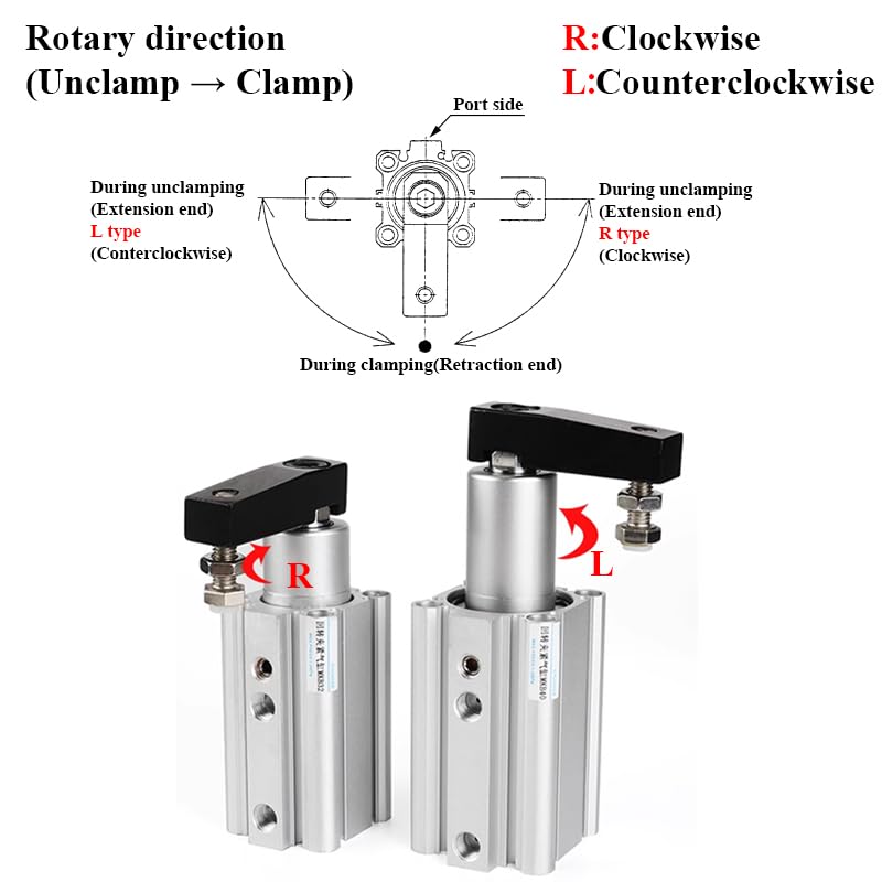 Cylindre de serrage rotatif MKB50 arrêt des vibrations MK 50LN 20RN