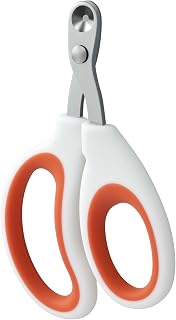 Auvotuis Cat Nail Clippers, Pet Nail Clippers, Cat Claw Trimmers, Suitable for Small Animals Such as Birds, Bearded Dragon, Hamsters, Rabbits, Hedgehogs, Ferrets, Chinchillas, Guinea Pigs (Orange)