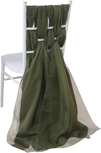 Miniatura 10 de Efavormart - 5 caminos de mesa de gasa plateados de 22 x 72 pulgadas para bodas, fiestas, banquetes, decoración, ajuste rectangular y mesa redonda