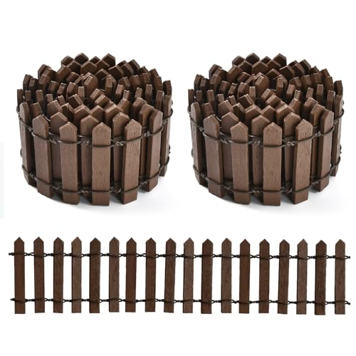 Miniatur Wichtel Zubehör, 2 pcs Miniatur Garten Zaun, Wichtel...