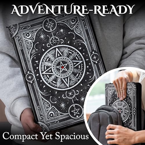 Image of Star Mage Trading Card Binder - 9 Pocket Ringless TCG Binder - Premium 3D PU-Leather - 432 Side-Loading Pockets - Perfect Storage Holder for MTG, and Many TCG & Trading Card Collections (Red Jewel)