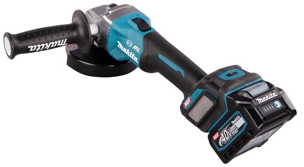 Makita GA023GM201 - Smerigliatrice angolare senza fili 125mm 40 V max/4,0 Ah, 2 batterie + caricatore in MAKPAC