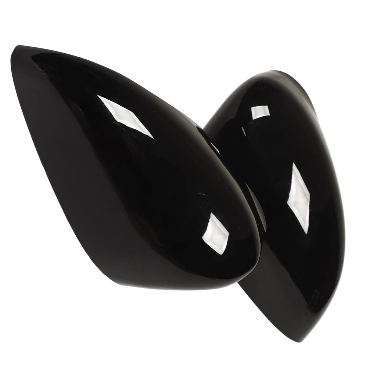 Couvercle de rétroviseur, 1 Paire Couvercle de Miroir Cache de rétroviseur Compatible avec Ford Fiesta MK7 2008-2017