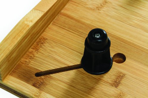 Camco Bamboo Stove Top Work Surface With Adjustable Legs & Built In Juice Groove - Covers Stove Top To Create Additional Kitchen Workspace - 2 Burner (43547) #TOP3