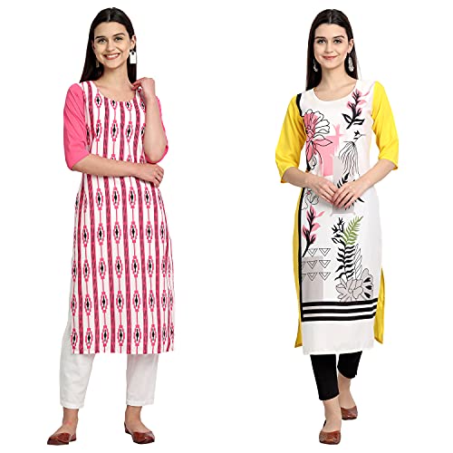 Image of Women's Crepe Regular Kurta