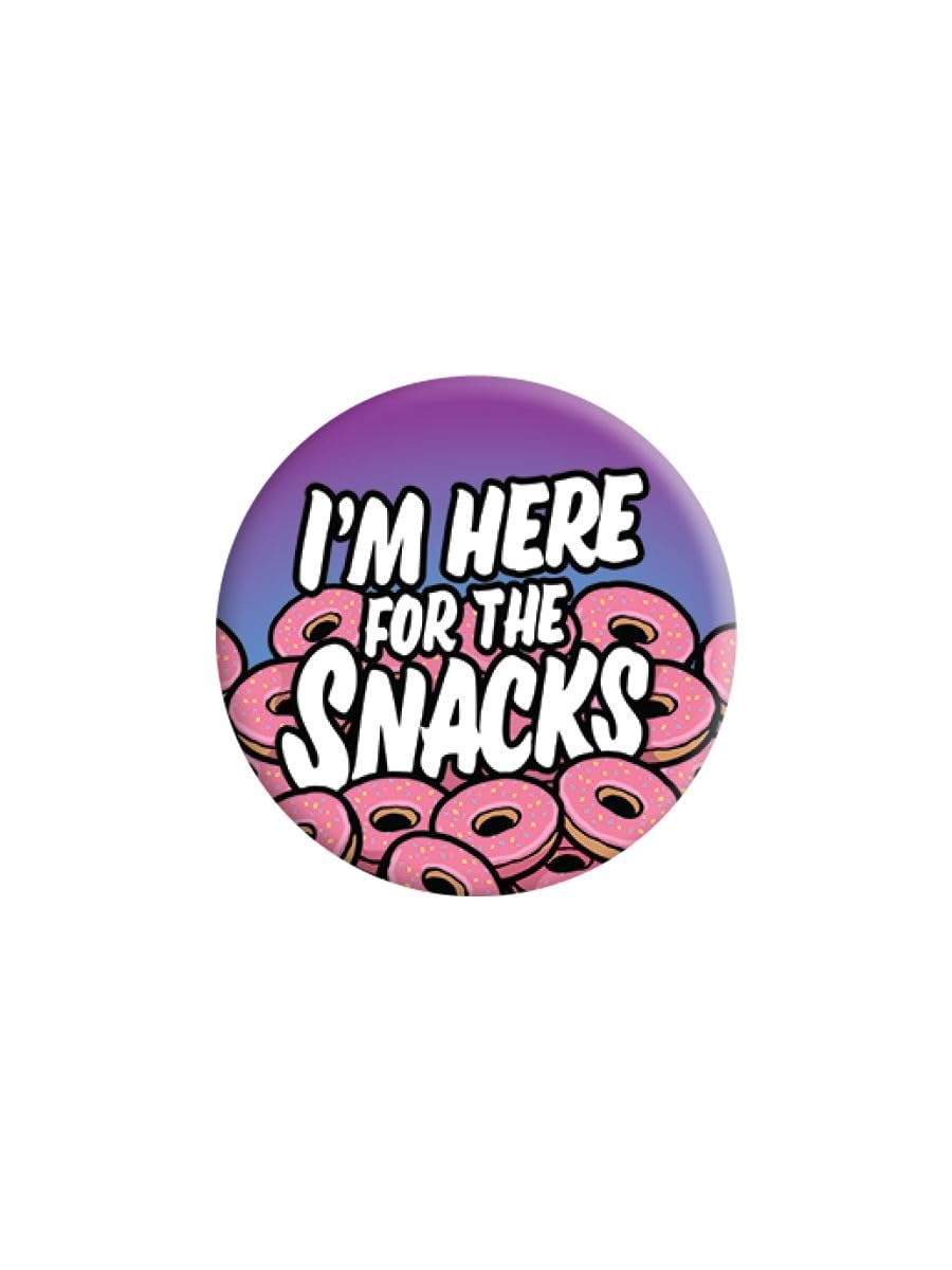 Grindstore Unisex Nc I'm Here For The Snacks Badge
