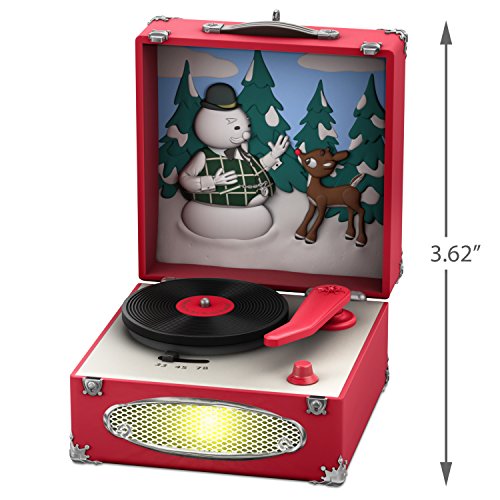Hallmark Keepsake Christmas Ornament 2018 Year Dated, Rudolph The Red-Nosed Reindeer Record Player With Music And Light #TOP4