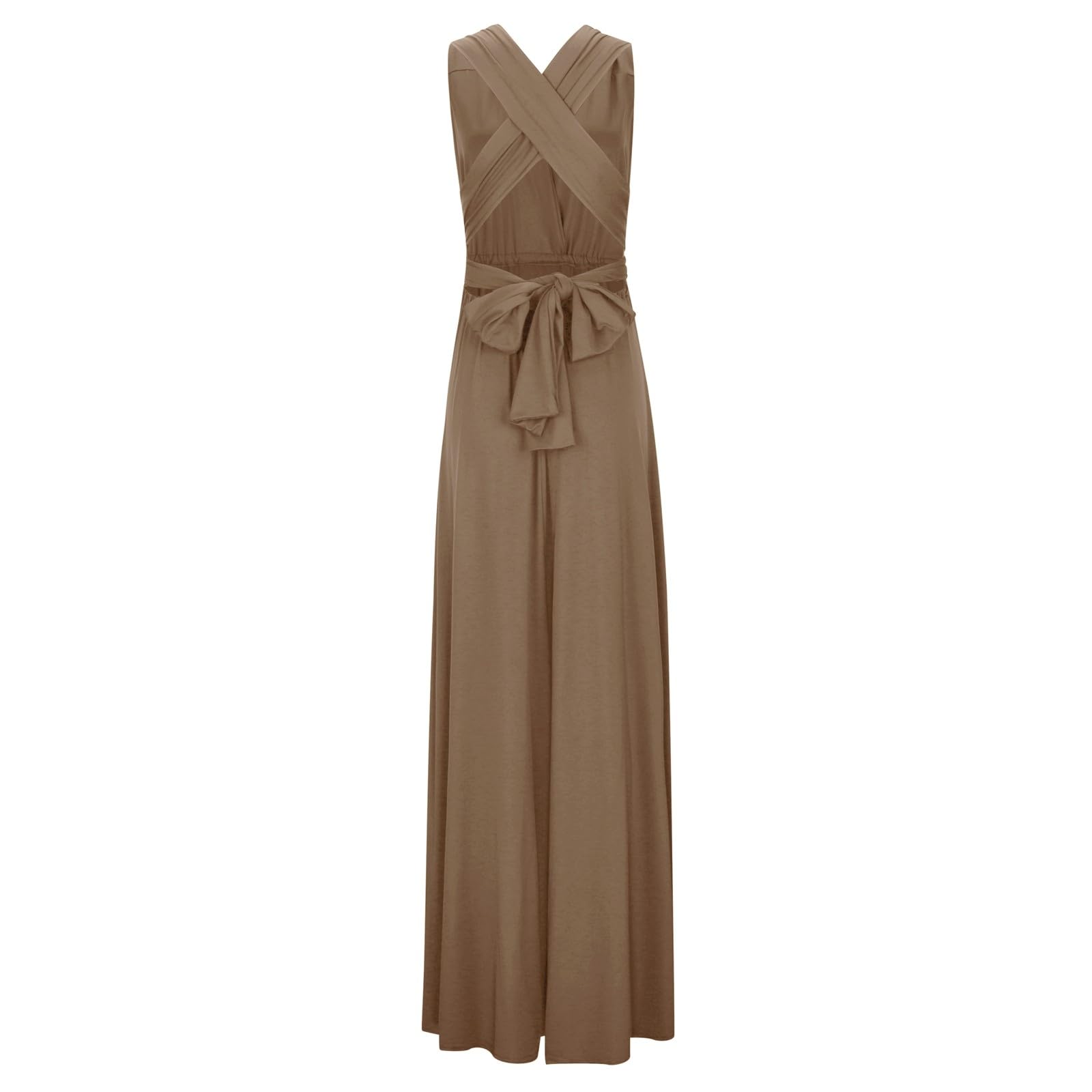 Vestido Largo de Vendaje Sexy sin Espalda con Cuerda para Mujer