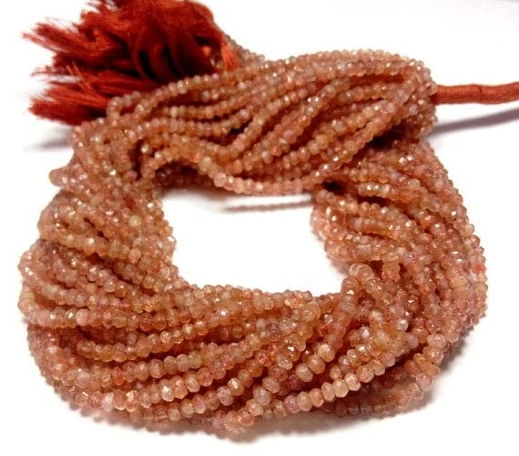 Améthyste d'Afrique en perles rondelles 3-4mm pour concevoir ses propres bijoux bohèmes