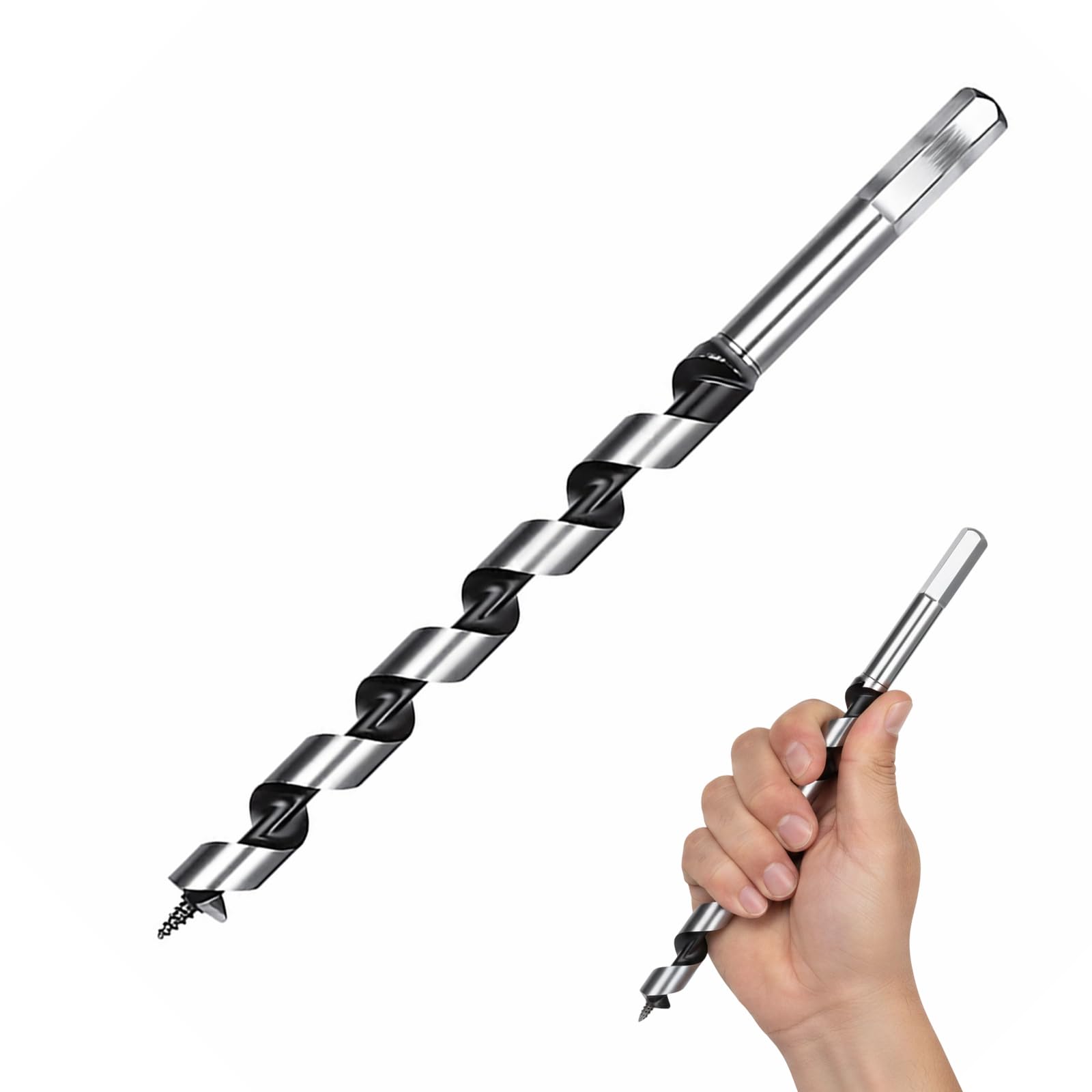 Auger Drill Bit, 10mm Wood Drill Bit, Long Drill Bits for Woodworking, Long Wood Drill Bit, 23 cm Length