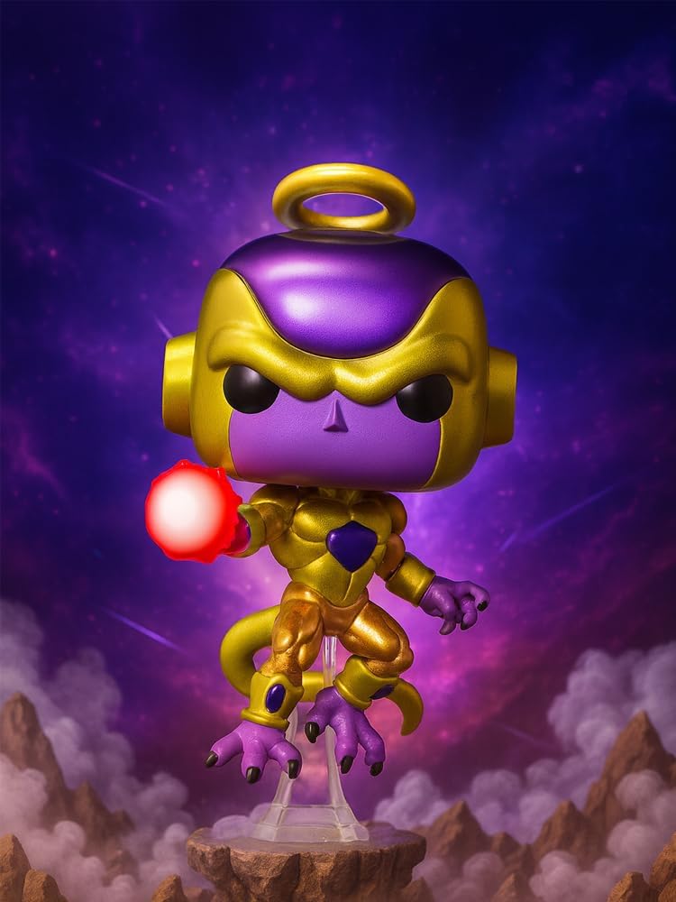 Funko Pop! Anime: Dragon Ball Super - Golden Frieza (Metallic) Exclusive Vinyl Figure Bundled with Box Protector - Image 4