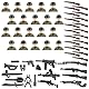 lomdung 20 Stück Soldatenfiguren mit 22 Stück Waffenzubehör, Mini Figures Military Kit, WW2 Armee Spielzeuge zum Figuren, Militärarmee Spiel fur Geschenke ab 6 Jahren Jungen or Erwachsene