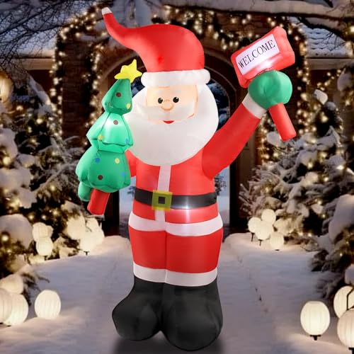 If you're looking for something that truly shines, this 6 FT Inflatable Santa Claus Outdoor Decoration is your festive go-to!