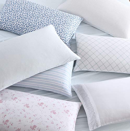 Image of Laura Ashley - Queen Sheet Set, Buttery-Soft Bed Sheets with a Naturally Silky Smooth Cotton Sateen Lightweight Feel - Matching Pillowcases & Fitted Sheet (Garden Muse Pink)