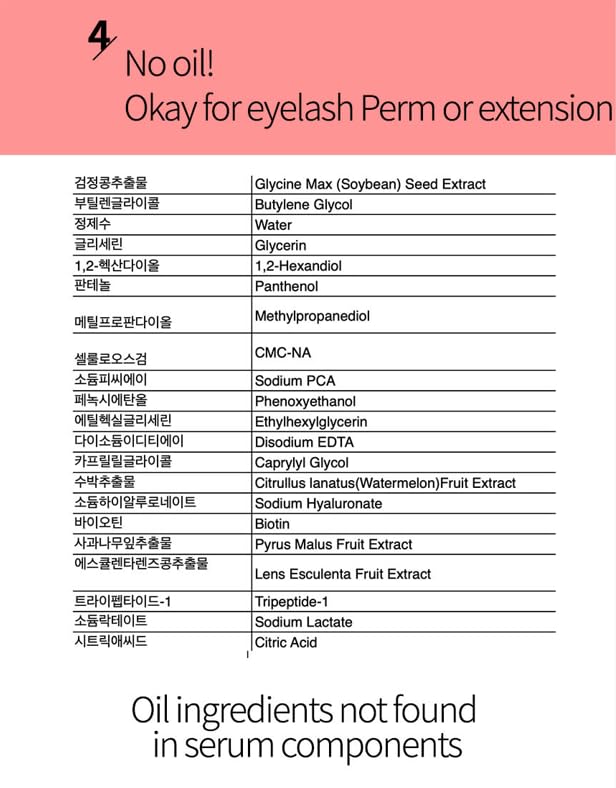 Miniatura 5 de KEYBO Sérum de crecimiento de pestañas de frijoles negros para pestañas y cejas, mejora las pestañas y cejas dañadas con componentes orgánicos puros