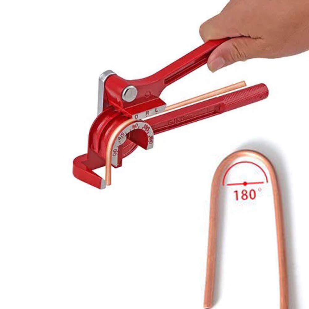 Curvatubi manuale per tubi, 180 gradi 1/4 "5/16" 3/8" 3 in 1 alluminio rame tubo acciaio tubo Bender carburante linee freno