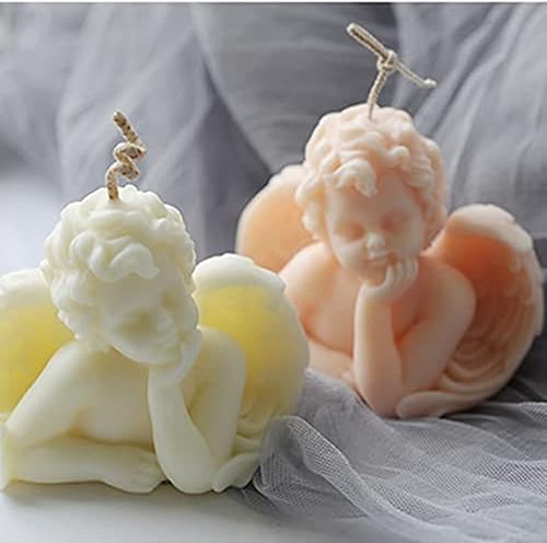Miniatura 9 de Moldes de silicona para velas de ángel, moldes 3D de alas de ángel para hacer velas, cera derretida, aromaterapia y decoración, 3.1 x 2.8 x 3.9 in