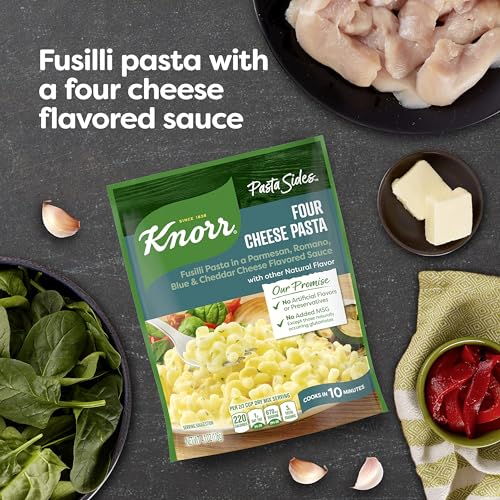 Knorr Pasta Sides Four Cheese Pasta, 4.1 oz, Pack of 8, No Artificial Flavors - image 2