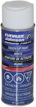 Johnson/Evinrude/OMC New OEM White Acrylic Spray Paint, 12oz 0777171, 777171
